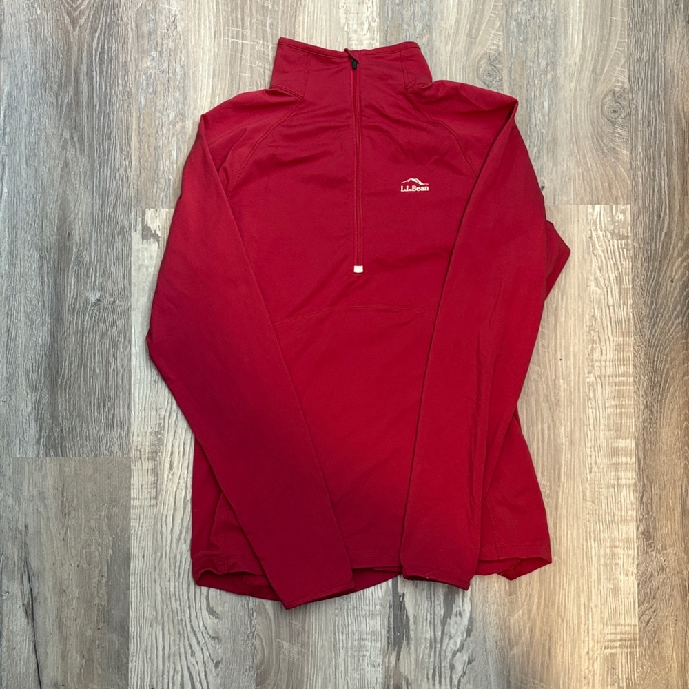 L.L. Bean Red Activewear Top